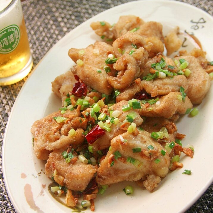 台湾の熱炒料理『鹹酥鶏肉』